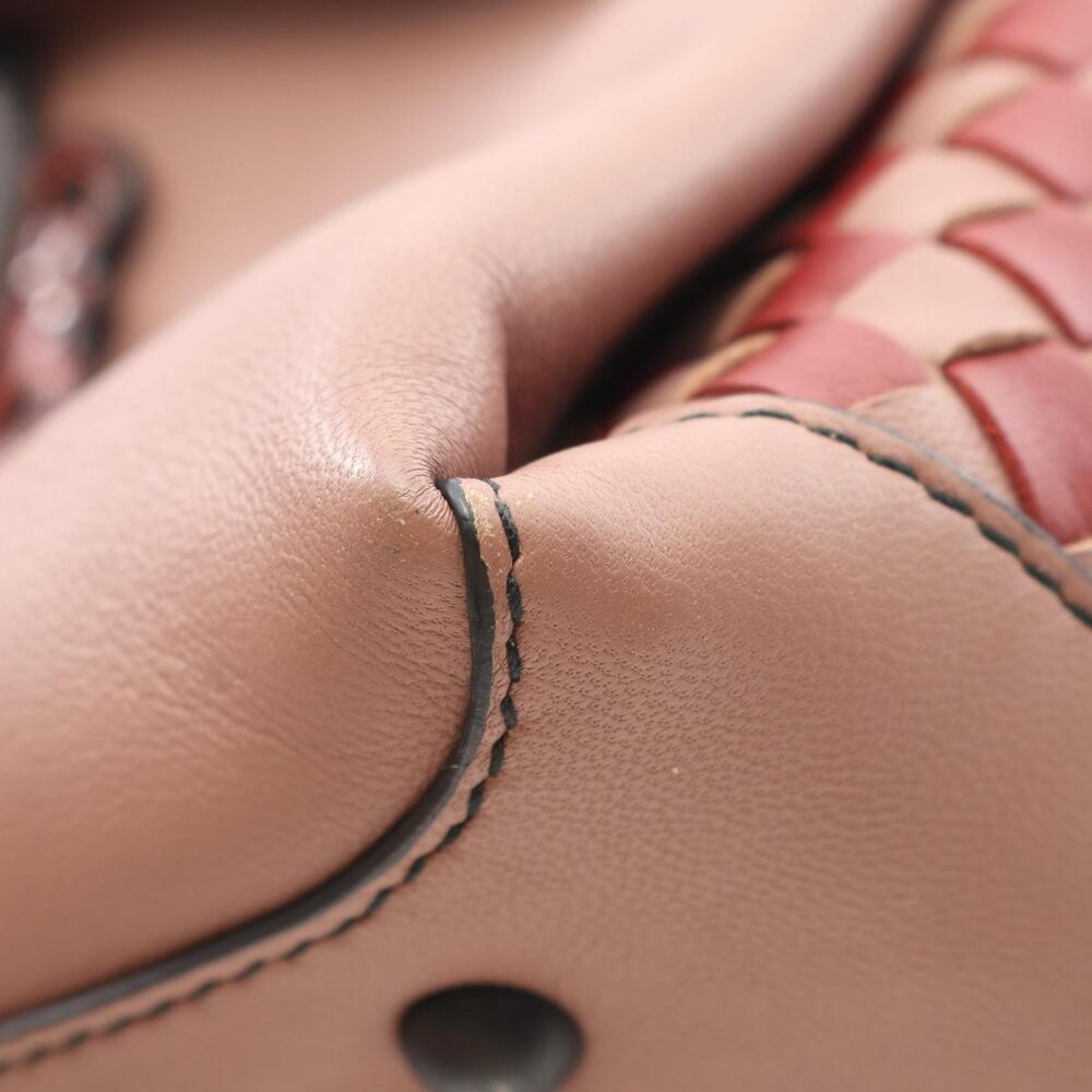 Bottega Veneta Piazza Handbag Leather Pink Burgundy - Picture 7 of 8